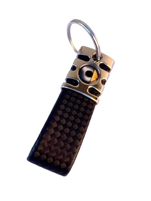 Key Ring Car For Smart False Carbon Black