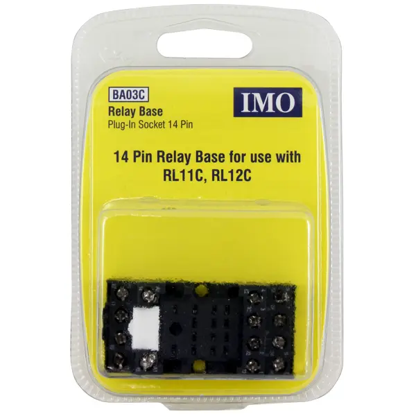 IMO BA03C Relay Base Plug in socket 14 pin for use with RL11C +RL12C