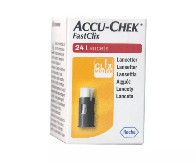 Roche Accu-Chek Fastclix Lancette Glicemia 24 Pezzi