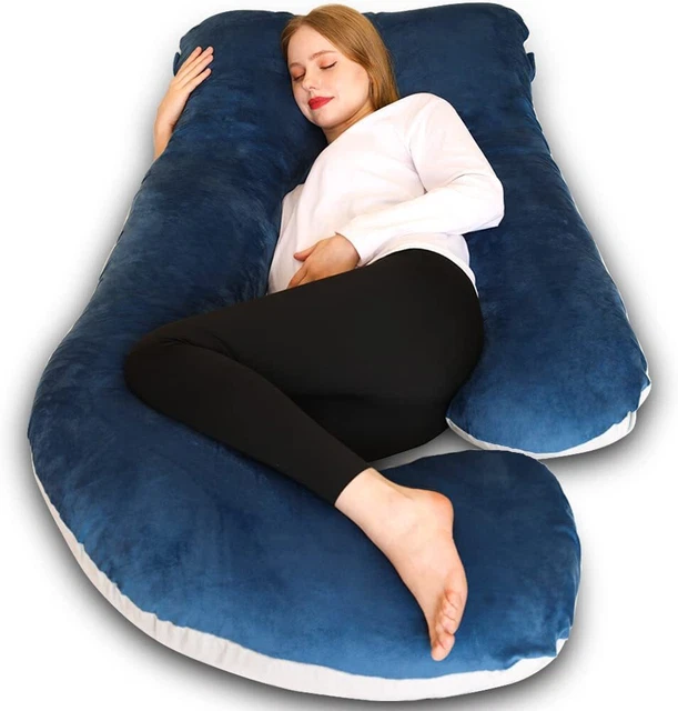 U Shape Pregnancy full Body Pillow for Sleeping Maternity Women with Velvet Cove
