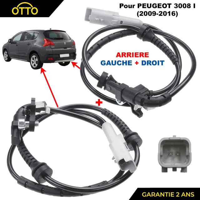 Capteur ABS Roue Arrière - Compatible Peugeot 307/308, Citroën C4/DS4 - Référence 4545K8 / 9674195780 - Pièce Rechange Non OEM
