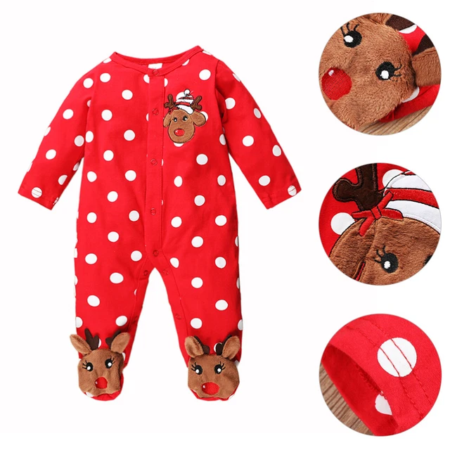 Tuta Natale renna abito bambino neonati vestiti ragazzi
