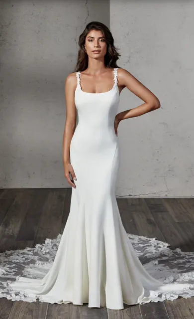 Eddy K Wedding Dress Size 6 Brand New Unaltered / Nikita Ivory