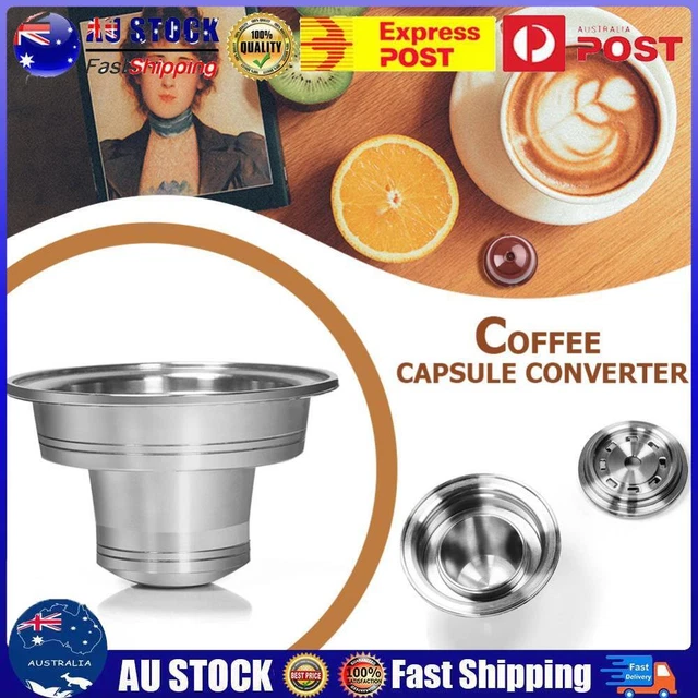 Stainless Steel Coffee Capsules Converter Holder for Vertuo to for Nespresso AU