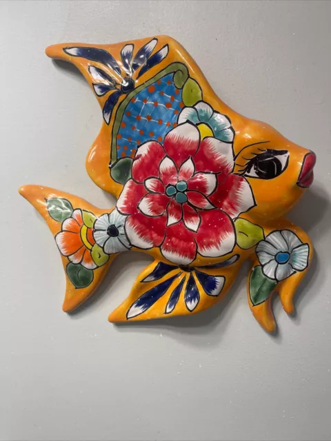Stunning Vintage Ceramic Fish Wall Art High Glaze