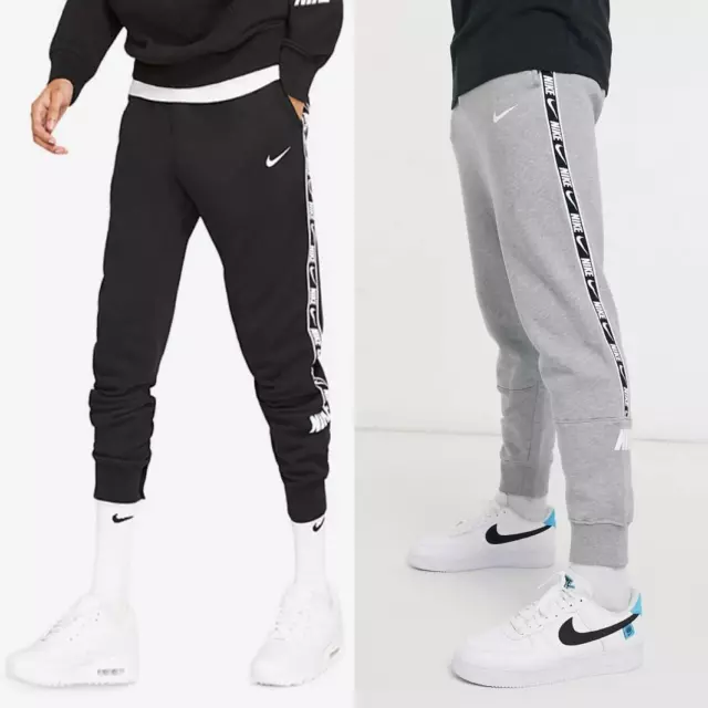 Size XL Men's Nike Sportswear Repeat Tape Fleece Cargo Pants Grey  DX2030-070 NWT
