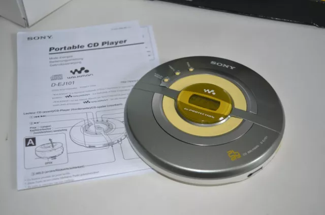 Sony D-EJ101 Jog Proof CD Player / Walkman / Discman mit G Protection /  OVP 3