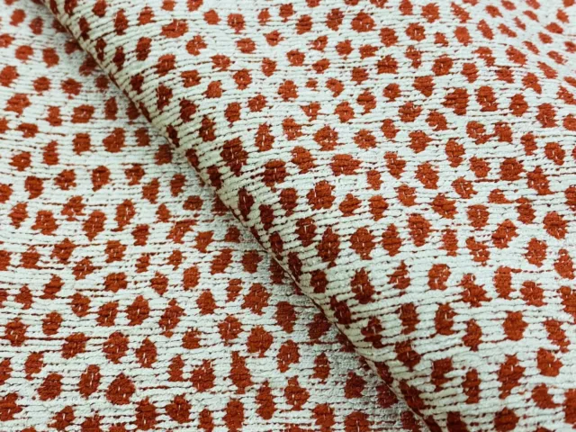 Kravet Red Chenille Animal Skin Spots Dots Upholstery Fabric 1.90 yd 34971.19