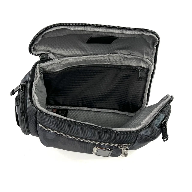 TUMI Kelley Sling Navy Blue Camo Crossbody Bag Alpha Bravo Collection 5