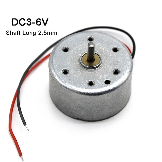 DC 3V-6V Micro Mini 300 Motor Small Electric Motor Round Solar Power Motor Model