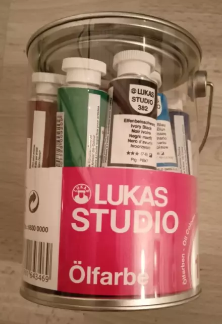 Lukas Studio Ölfarben Feine Künstler Ölfarben 10 x 37ml Tuben *NEU/OVP*