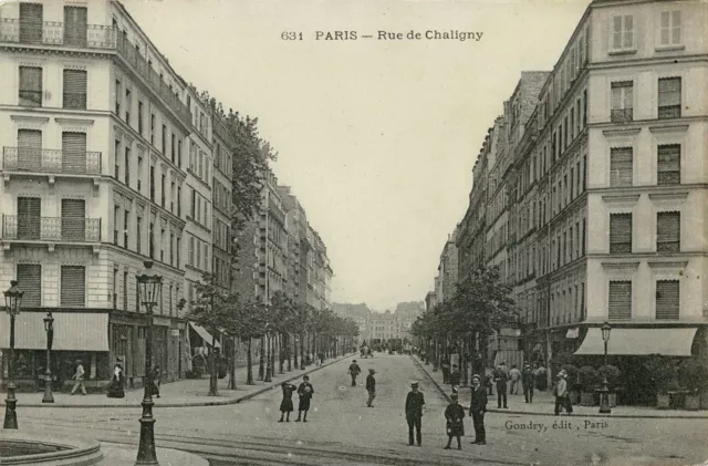 CPA - Paris - Rue de Challigny