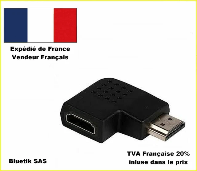 Adattatore 90° HDMI (Tipo A) Femmina Verso Maschio A Piatto - Foto 7