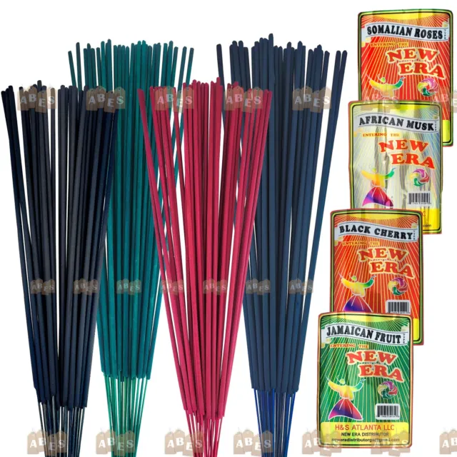 New Era JUMBO 19" Incense Sticks, Hand-Dipped, ~30 Stick Packs, BULK DISCOUNT