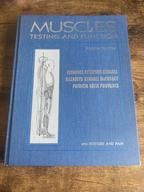 Vintage 1993 Muscles Testing And Function With Posture And Pain Hardcover Book