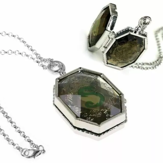 Slytherin Horcrux Pendant Necklace Harry Potter Hogwarts Locket Memorabilia 2