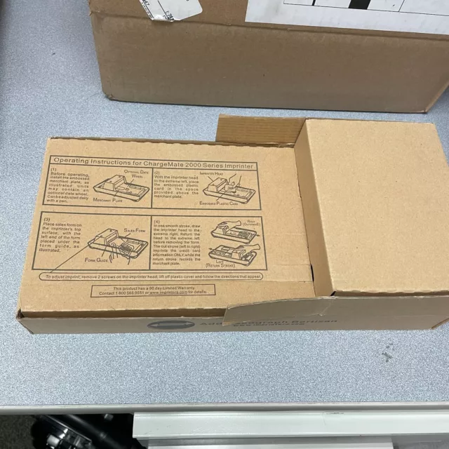 Bartizan Flatbed ChargeMate 2010 Manual Credit Card Imprinter New