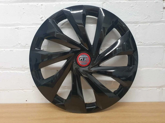 15" Wheel Trims To Fit Ford Fiesta Set Of 4 Hub Caps Gloss Black