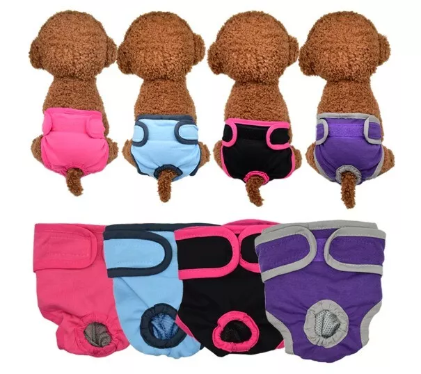 Hundehöschen Hunde Welpe Läufigkeitshose Schutzhose  7 Farben Auswahl xS-XL H1