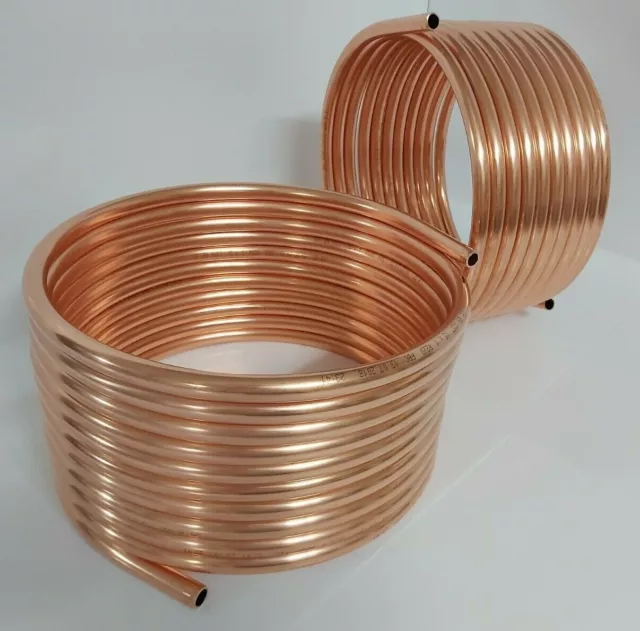 Spirale aus Kupferrohr 15x1mm weich aus 10m mit Ø ca. 30cm (Kupferrohrspirale)