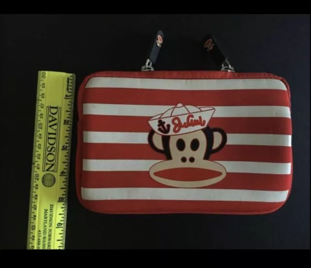 Paul Frank Monkey Red Carrying Case Tablet Cover Or Make Up Bag Or Pencil Bag