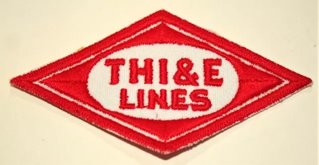 Railroad THI & E Terre Haute Indianapolis Train Line Uniform Patch Neu NOS 1970ERer