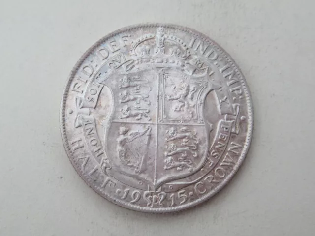 Very High Grade 1915 Half Crown Silver