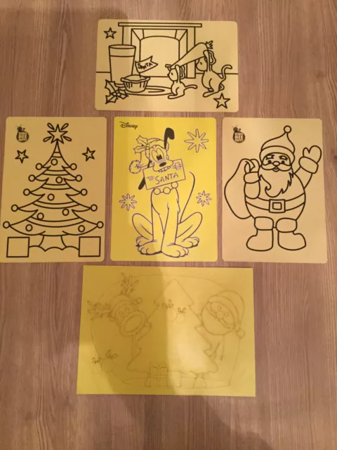 Kids Bee Happy Christmas Sand Art Craft Activity A4 Picture Only