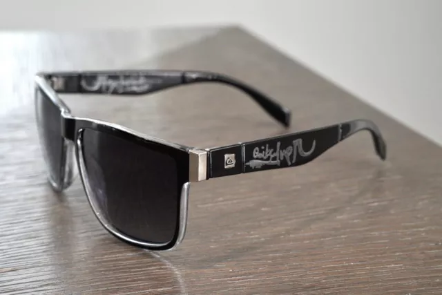 Quiksilver Polarized Sunglasses UV 400 Unisex (Black/Clear)