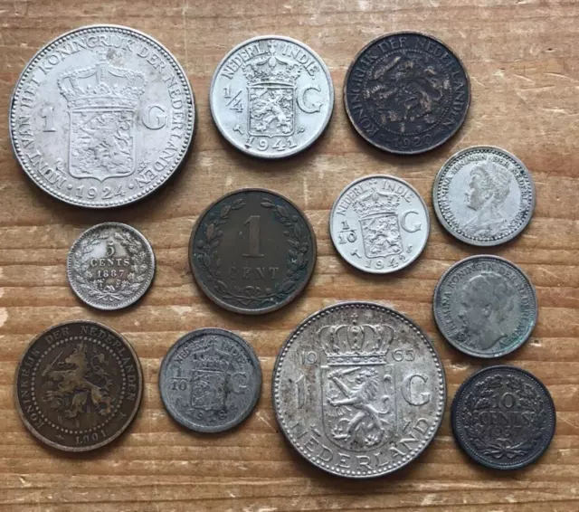 Old Dutch/Netherlands Coins, Some Silver, Scrap Silver?