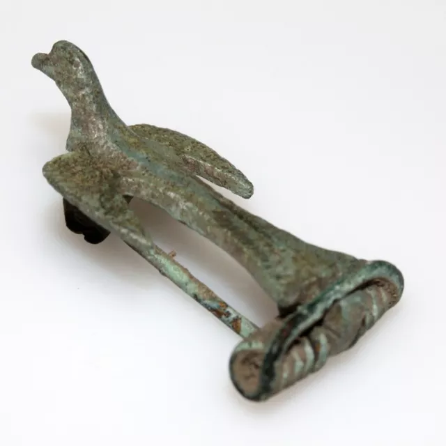 Roman Bronze Zoomorphic Fibula Brooch-DOVE-BIRD-Circa 200 AD - COMPLETE