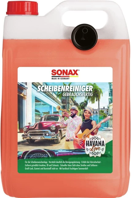SONAX ScheibenReiniger gebrauchsfertig Havana Love (5 Liter) für die Scheiben-