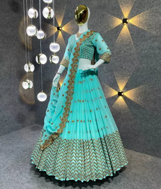 Neu Indian Party Lehenga Hochzeit Designer Braut Bollywood Etnisch Lengha Choli