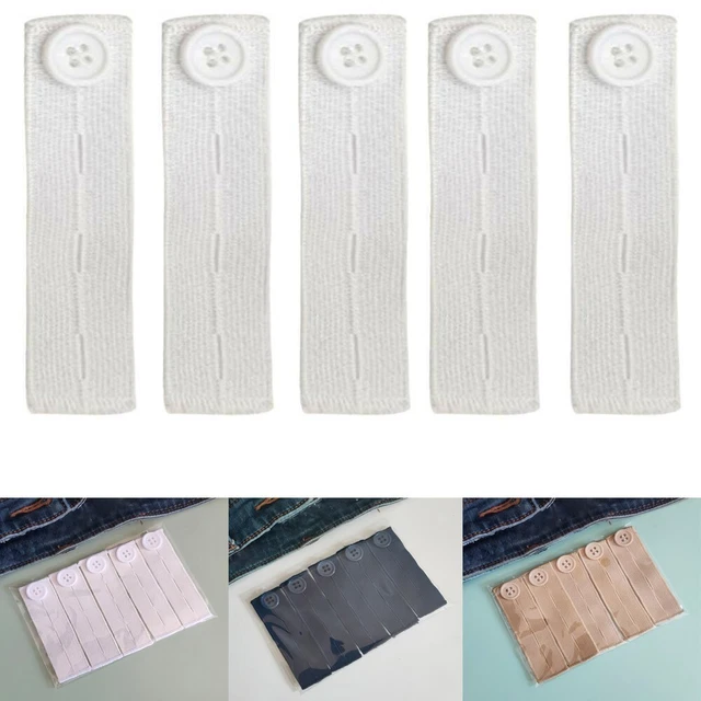 Neuf Taille Bande Boucle Bouton Pantalon Vêtements Élastique Jeans Maternité
