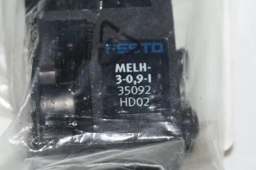 Festo Magnetventil MELH-3-0,9-I 35092  4x Festo Magnetventil MELH-3-0,9-I 35092