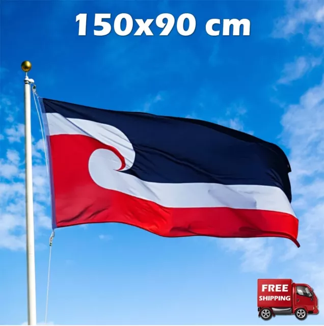 Maori Flag 150 x 90cm  Tino Rangatiratanga Flag  New Zealand Heavyduty Flag