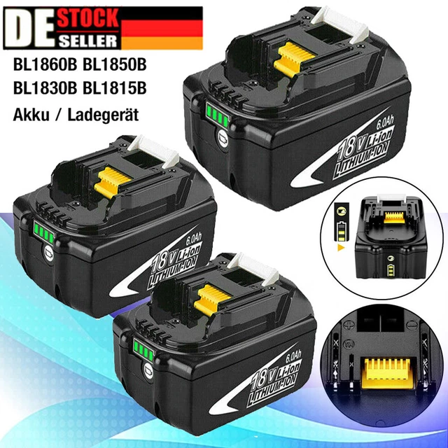 FÜR ORIGINAL MAKITA Akku 18V 5Ah 6Ah BL1860B BL1850B BL1840B BL1830B