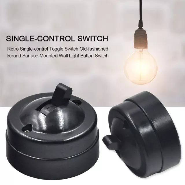Old-fashioned Surface Button Switch Toggle Switch Light Single-control Switch