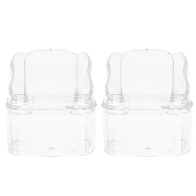 2 Pcs Parrot Feeder Parrot Cage Feeding Bowls Plug-in Water Dispenser