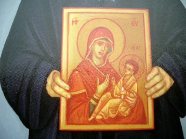 Mönch Porfyrios v. Berg Athos St. Ikone Icon Ikona Icone Icono Saint Porphyrios 2