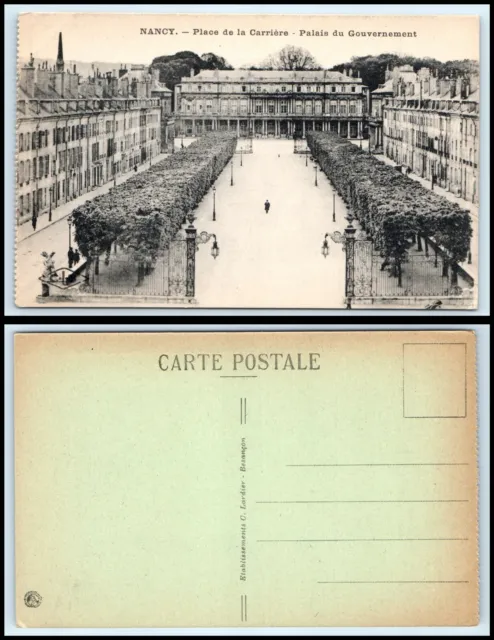 FRANCE Postcard - Nancy, Place de la Carriere, Palais du Government P16