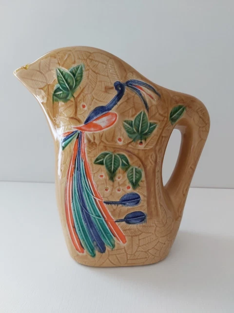 Carafe / pichet barbotine Macao Poet-Laval H20cm 
