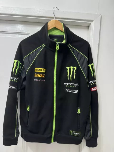 Monster Energy Tech3 Official Merch Black Fleece Racing Jacket Size M/L