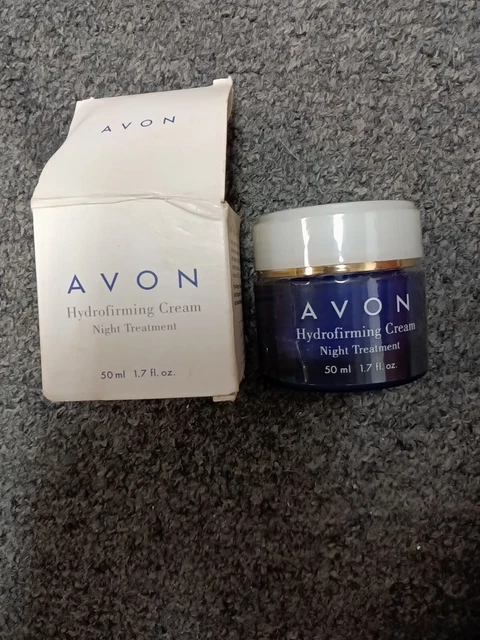 BOTELLAS SELLADAS DE FÁBRICA DE CREMA DE NOCHE AVON HIDROFIRMANTE Nuevo Stock Antiguo