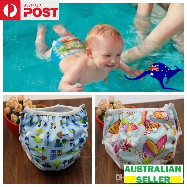 Swim Nappy Swimmer Boy Adjustable Girl Baby Reusable AU Kids Pant Diaper Toddler