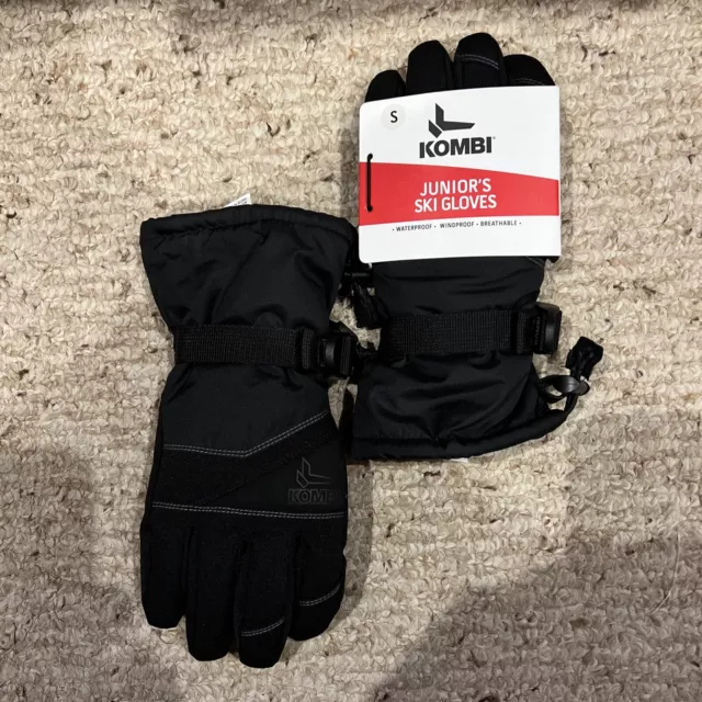 Kombi Junior Ski Gloves, Waterproof, Windproof, Breathable (Small)