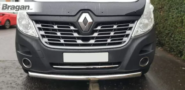 Front Spoiler Bar For Renault Master 2010+ Van Stainless Steel Bumper Nudge Tube