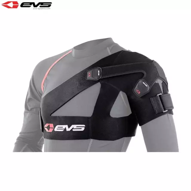 EVS Adults SB03 Motocross MX Enduro Bike Shoulder Brace Support - Black