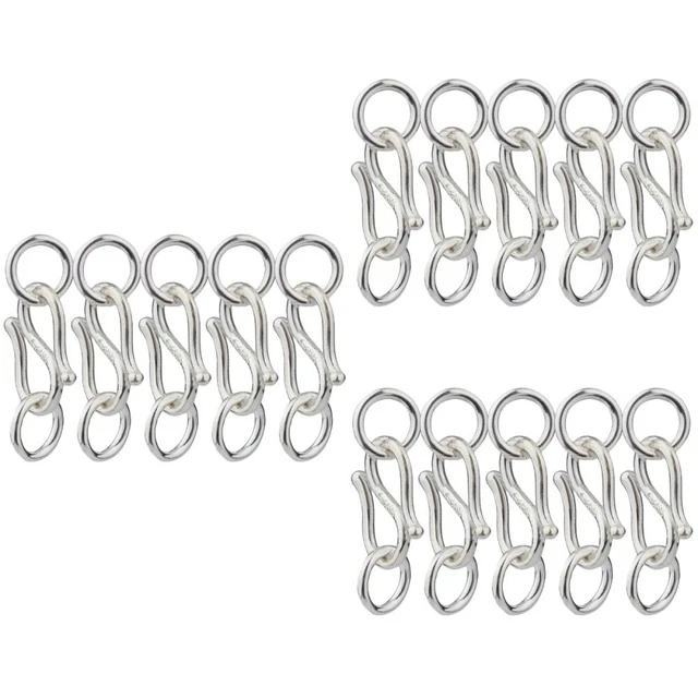 15 piezas Pulsera Fijaciones Pulsera Cierre Joyería Abretes S Gancho Cierre