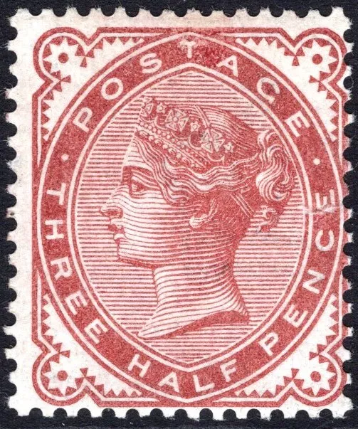 GB-Sg 167 1½d Venetian Red. A superb unmounted mint example